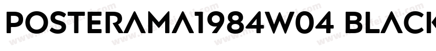 posterama1984w04 black字体转换